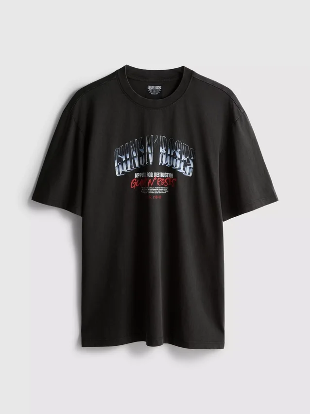 Guns N' Roses-T-shirt med grafisk motiv