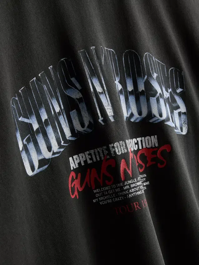 Guns N' Roses-T-shirt med grafisk motiv