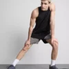 Gym-shorts med farveblokke
