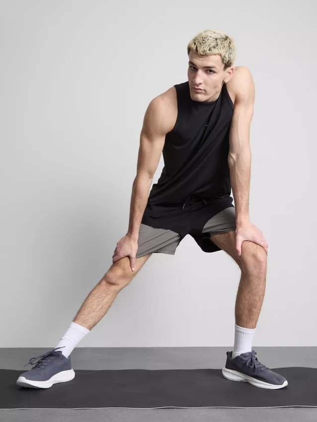 Gym-shorts med farveblokke