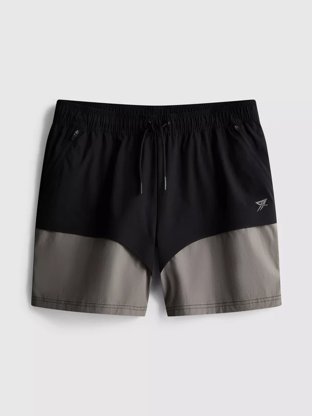Gym-shorts med farveblokke