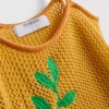 Hæklet, broderet strandminikjole