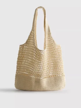 Hæklet strandtaske