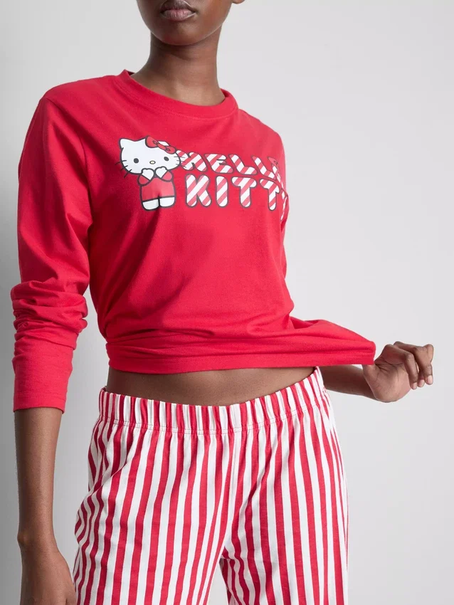 Hello Kitty-pyjamasser med striber