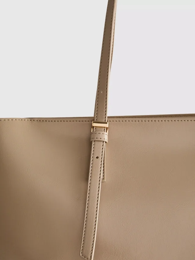 Højglanset shopper