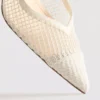 Højhælede sko med slingback i mesh med bred pasform