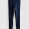 Højtaljede, glatte active-leggings med støtte