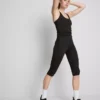 Højtaljede, glatte og støttende capri-leggings til sport