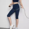 Højtaljede, glatte og støttende capri-leggings til sport