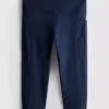 Højtaljede, glatte og støttende capri-leggings til sport