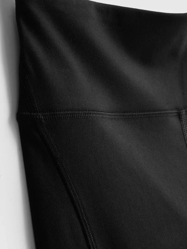 Højtaljede, glatte og støttende capri-leggings til sport