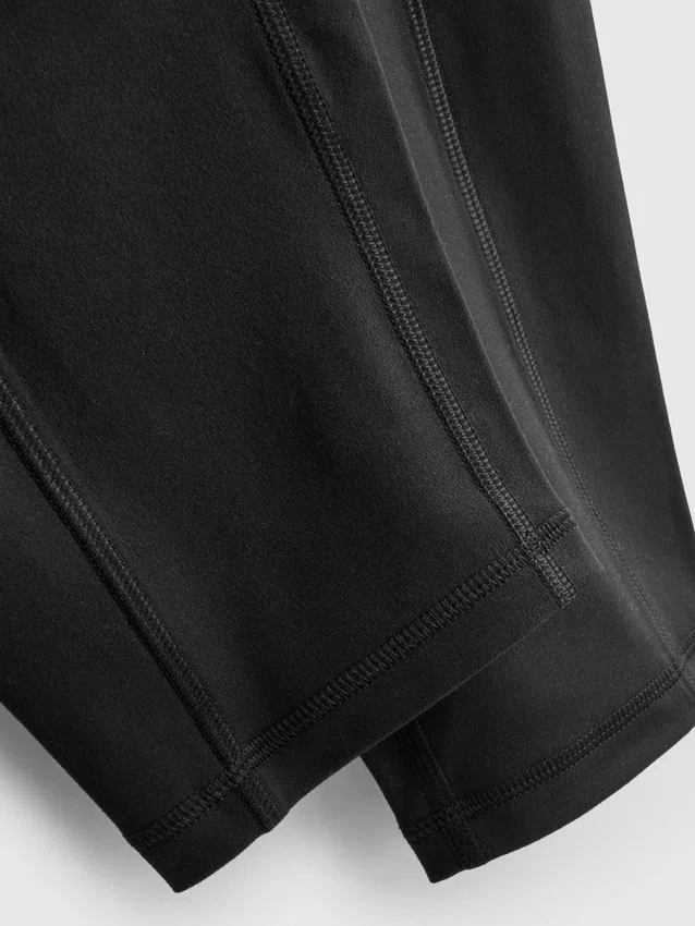 Højtaljede, glatte og støttende capri-leggings til sport