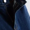 Jeans i bomuldsdenim med høj talje og konisk snit