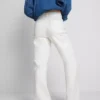 Jeans i bomuldsdenim med lige ben