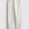Jeans i bomuldsdenim med lige ben