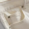 Jeans i bomuldsdenim med lige ben