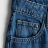 Jeans i bomuldsdenim med mellemhøj talje og brede ben