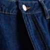 Jeans i bomuldsdenim med mellemhøj talje og brede ben