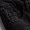 Jeans i bomuldsdenim med mellemhøj talje og brede ben