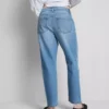 Jeans i bomuldsdenim med mellemhøj talje og lige ben