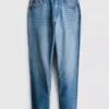 Jeans i bomuldsdenim med mellemhøj talje og lige ben