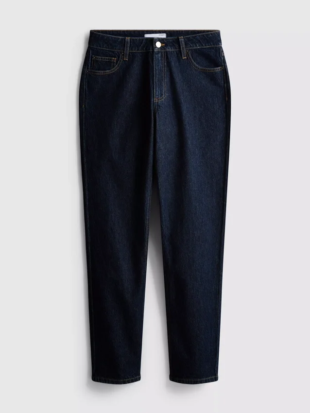 Jeans i bomuldsdenim med mellemhøj talje og lige ben