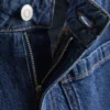 Jeans med brede ben og lommer foran