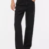 Jeans med høj talje og lige ben