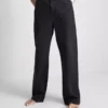 Jeans med høj talje og lige ben