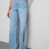Jeans med høj talje og lige ben