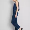 Jeans med høj talje og lige ben