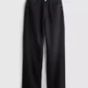 Jeans med høj talje og lige ben