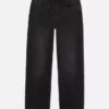 Jeans med høj talje og lige ben
