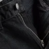 Jeans med høj talje og lige ben