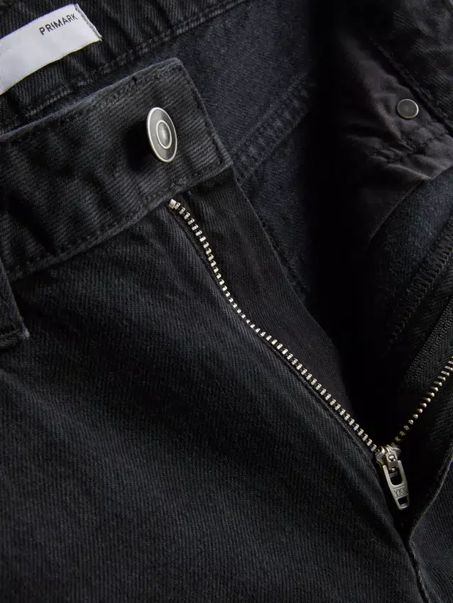 Jeans med høj talje og lige ben