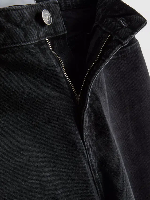 Jeans med høj talje og lige ben