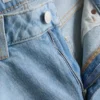 Jeans med høj talje og lige ben