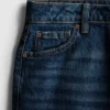 Jeans med høj talje og lige ben