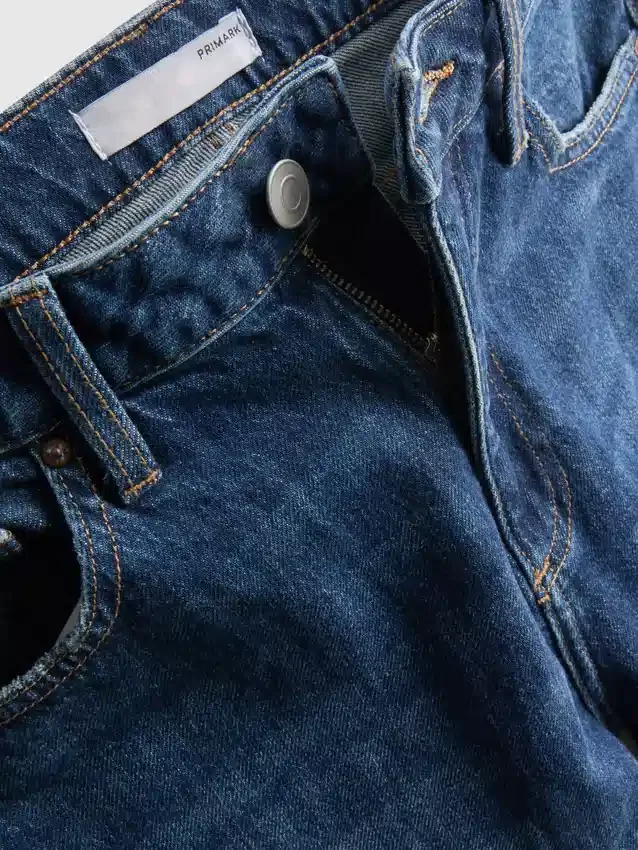 Jeans med høj talje og lige ben