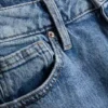 Jeans med høj talje og lige ben