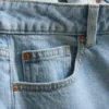 Jeans med høj talje og lige ben