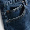 Jeans med høj talje og lige ben