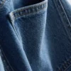 Jeans med høj talje og lige ben