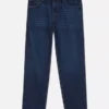 Jeans med høj talje og løs pasform