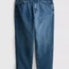 Jeans med høj talje og løs pasform