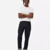 Jeans med mellemhøj talje og lige ben