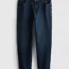 Jeans med mellemhøj talje og lige ben