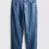 Jeans med middelhøj talje og afslappet pasform
