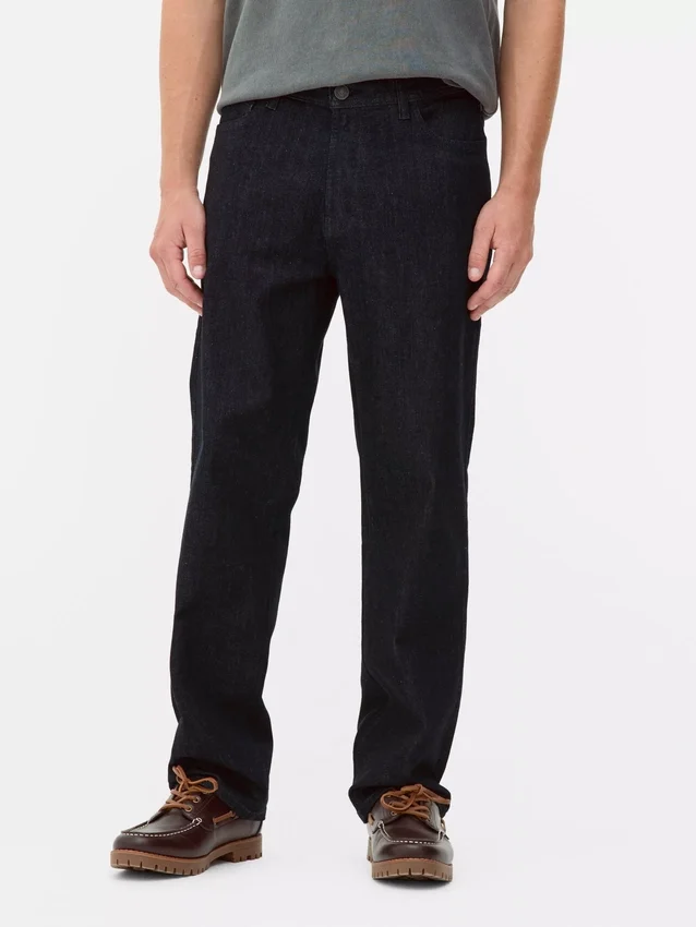 Jeans med stræk og lige ben