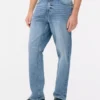 Jeans med stræk og lige ben